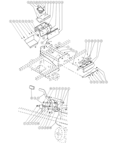 Brake Assembly Diagram and Parts List for M60-KH (53BH8CT6050-27HP-OHV)(2009 & Before) Cub Cadet Lawn Tractor